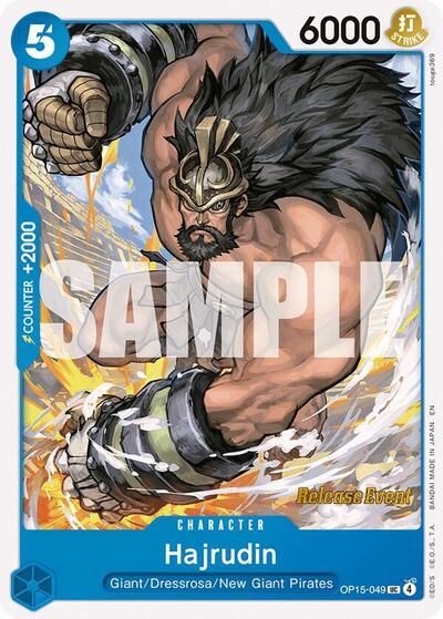 Hajrudin - Adventure on Kami's Island Release Event Cards One Piece spoiler