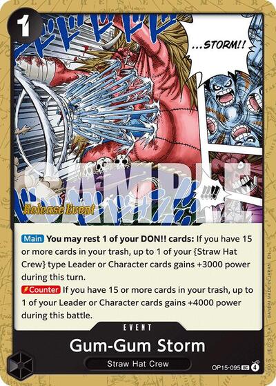 Gum-Gum Storm - Adventure on Kami's Island Release Event Cards One Piece spoiler