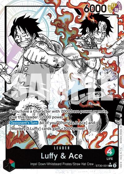 Luffy & Ace (Parallel) - Starter Deck EX: Luffy & Ace One Piece spoiler