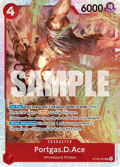 Portgas.D.Ace (007) - Starter Deck EX: Luffy & Ace One Piece spoiler