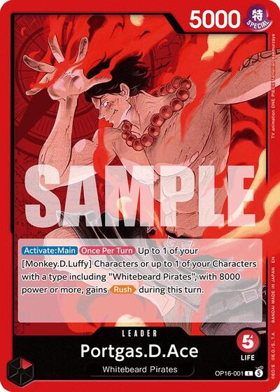 Portgas.D.Ace (001) - The Time of Battle One Piece spoiler