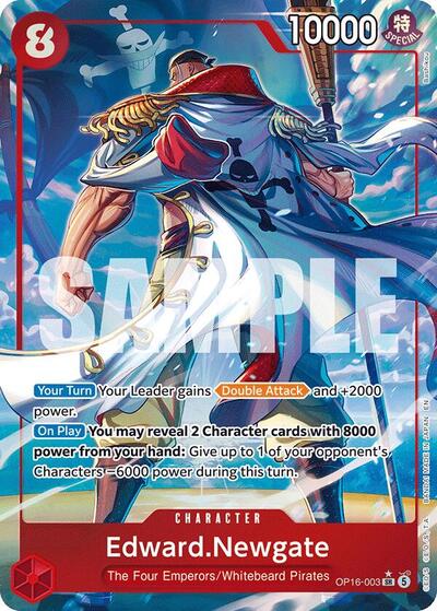 Edward.Newgate (Alternate Art) - The Time of Battle One Piece spoiler