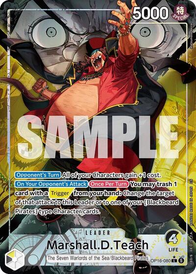 Marshall.D.Teach (Alternate Art) - The Time of Battle One Piece spoiler