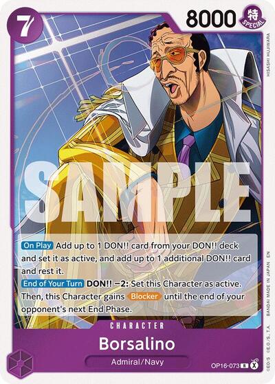 Borsalino - The Time of Battle One Piece spoiler