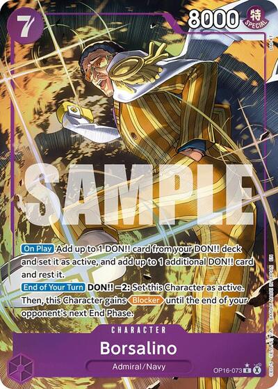 Borsalino (Alternate Art) - The Time of Battle One Piece spoiler