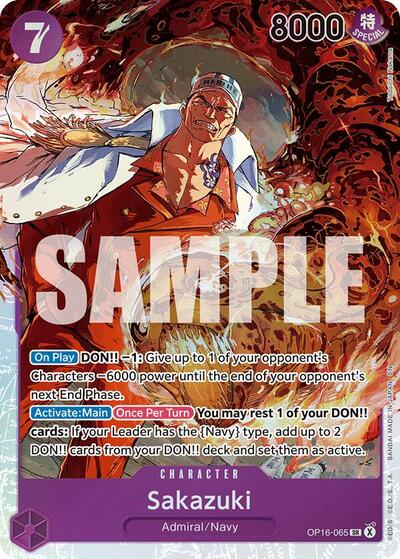 Sakazuki - The Time of Battle One Piece spoiler