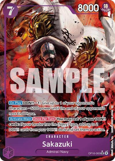Sakazuki (Alternate Art) - The Time of Battle One Piece spoiler