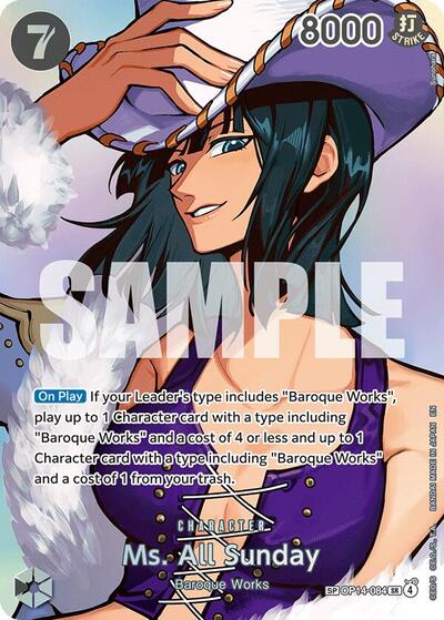 Ms. All Sunday (SP) - The Time of Battle One Piece spoiler