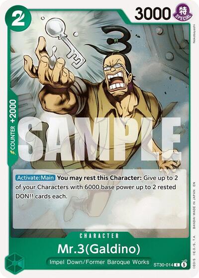 Mr.3(Galdino) - Starter Deck EX: Luffy & Ace One Piece spoiler