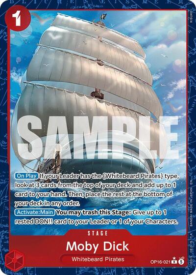 Moby Dick (Alternate Art) - The Time of Battle One Piece spoiler