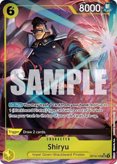 Shiryu (Full Art) - The Time of Battle One Piece spoiler