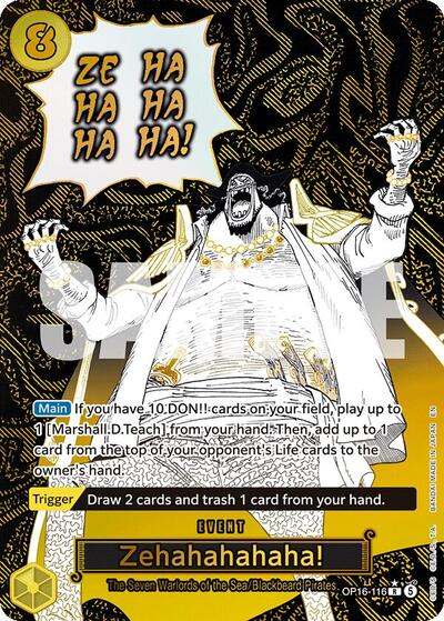 Zehahahahaha! (Alternate Art) - The Time of Battle One Piece spoiler