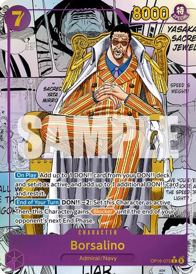 Borsalino (Manga) - The Time of Battle One Piece spoiler