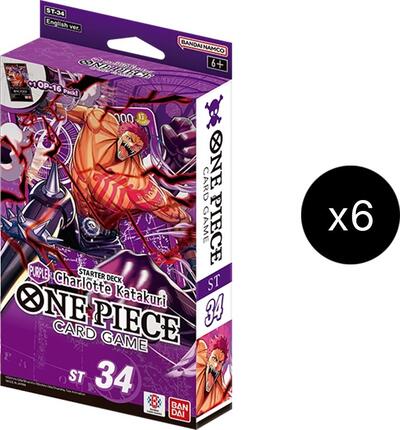 Starter Deck 34: PURPLE Charlotte Katakuri Display - Starter Deck 34: PURPLE Charlotte Katakuri One Piece spoiler
