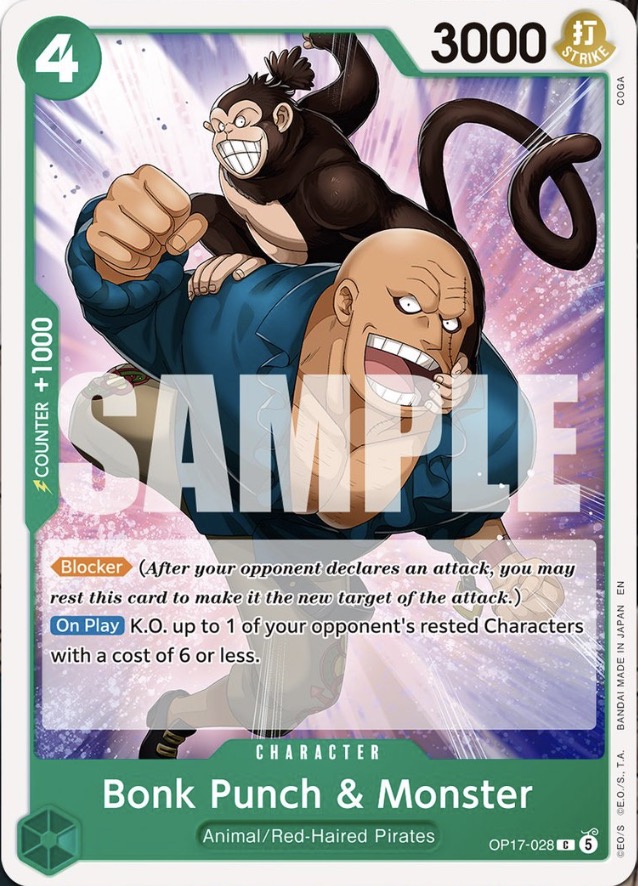 Bonk Punch & Monster - The World's Strongest Warriors One Piece spoiler