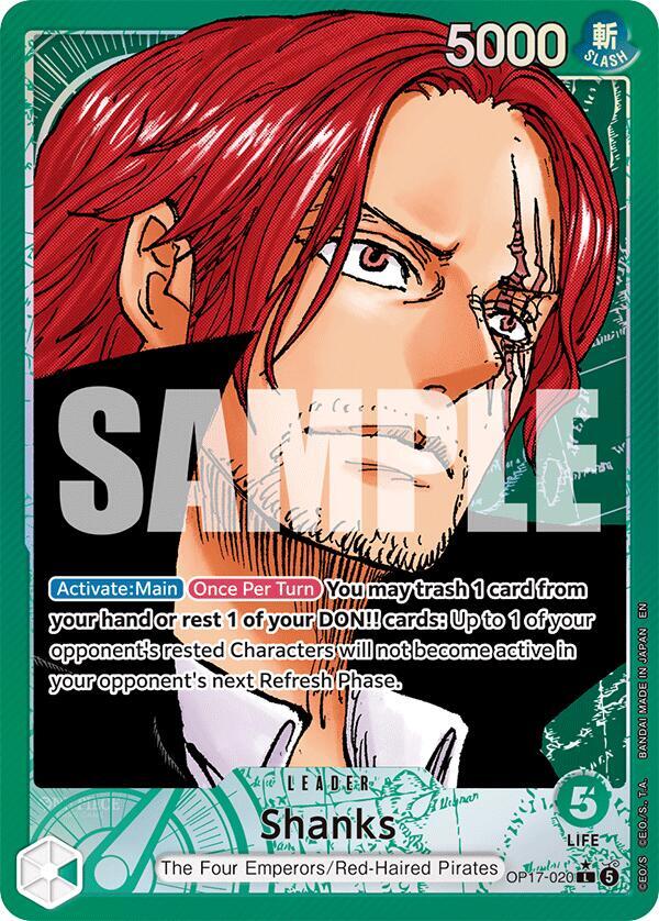 Shanks (Alternate Art) - The World's Strongest Warriors One Piece spoiler
