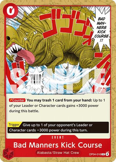 Bad Manners Kick Course - Starter Deck 31: RED Monkey.D.Luffy One Piece spoiler
