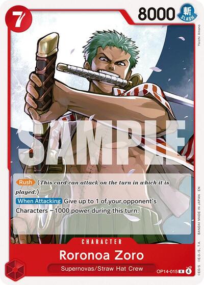 Roronoa Zoro - Starter Deck 31: RED Monkey.D.Luffy One Piece spoiler