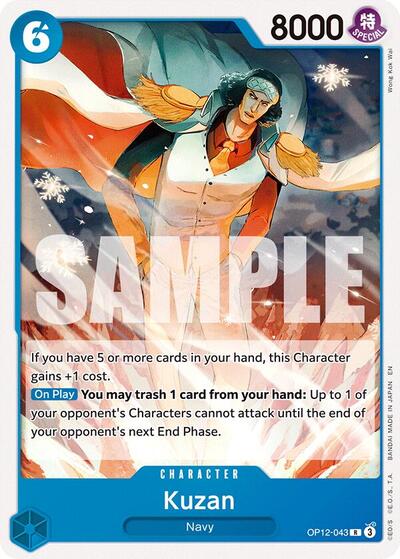 Kuzan (OP12-043) - Starter Deck 33: BLUE Kuzan One Piece spoiler
