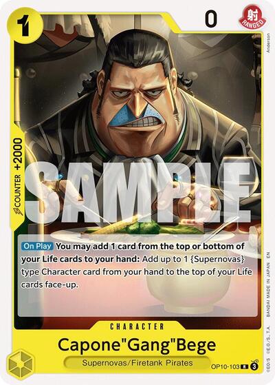 Capone"Gang"Bege - Starter Deck 36: YELLOW Eustass”Captain”Kid One Piece spoiler