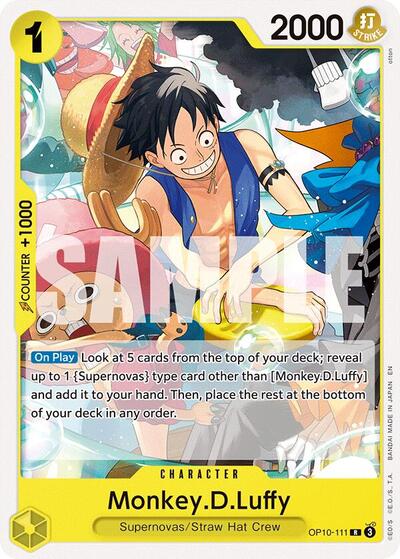 Monkey.D.Luffy - Starter Deck 36: YELLOW Eustass”Captain”Kid One Piece spoiler