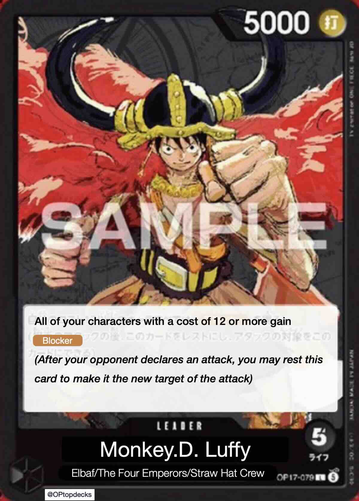 Monkey.D.Luffy - The World's Strongest Warriors One Piece spoiler