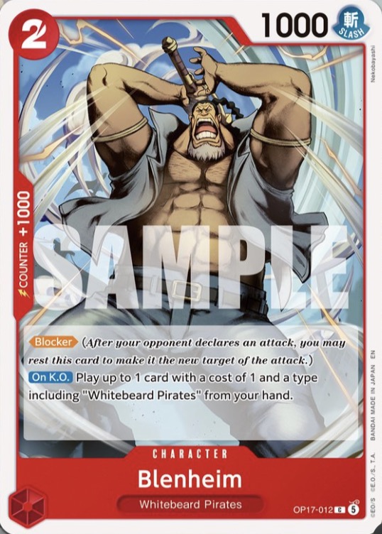 Blenheim - The World's Strongest Warriors One Piece spoiler