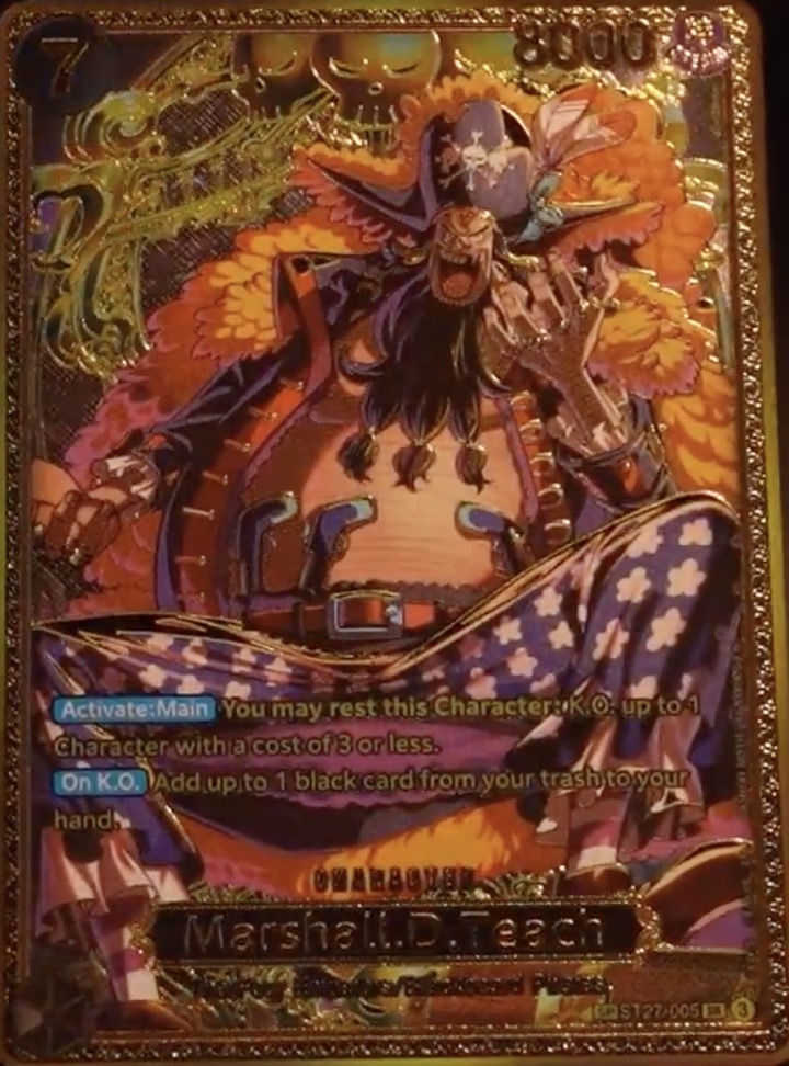 Marshall.D.Teach (SP) - The World's Strongest Warriors One Piece spoiler