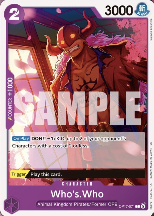 Who's.Who - The World's Strongest Warriors One Piece spoiler