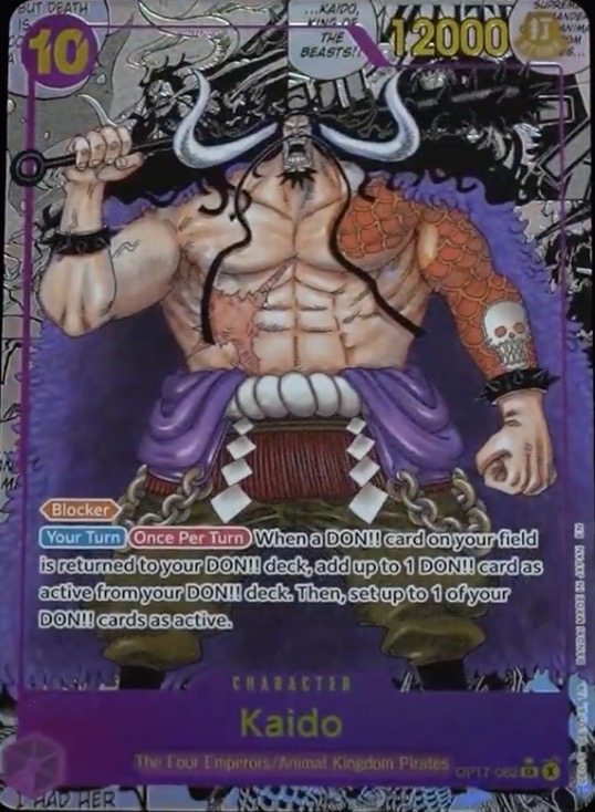 Kaido (062) - The World's Strongest Warriors One Piece spoiler