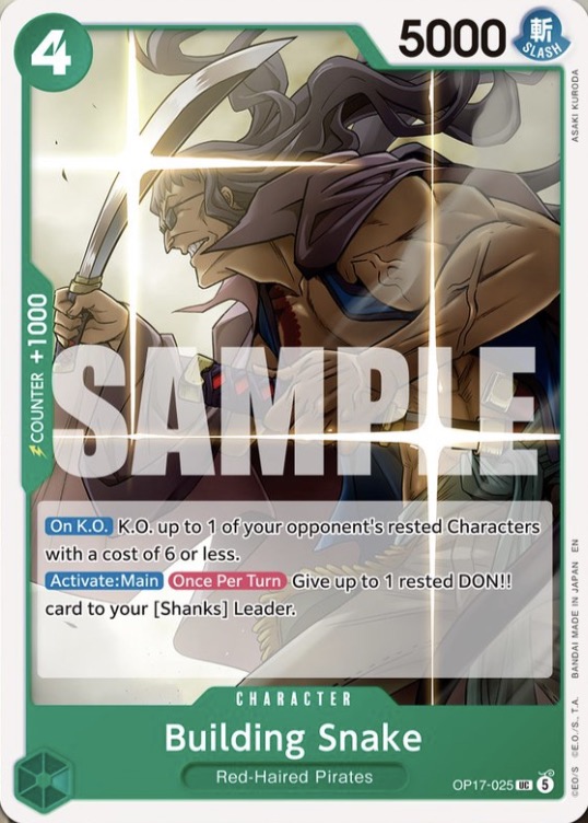 Building Snake - The World's Strongest Warriors One Piece spoiler