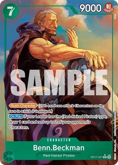 Benn.Beckman (Alternate Art) - The World's Strongest Warriors One Piece spoiler