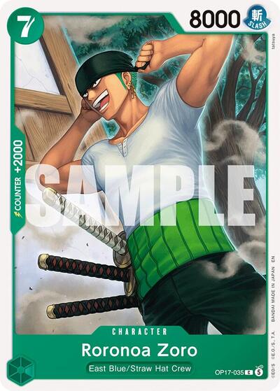 Roronoa Zoro (035) - The World's Strongest Warriors One Piece spoiler