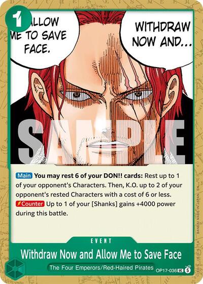 Withdraw Now and Allow Me to Save Face - The World's Strongest Warriors One Piece spoiler