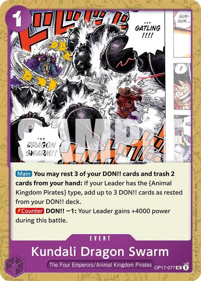 Kundali Dragon Swarm - The World's Strongest Warriors One Piece spoiler