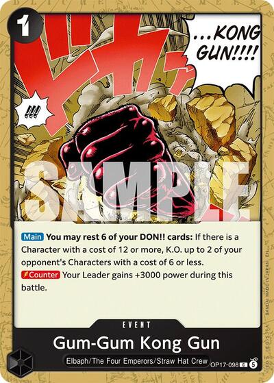 Gum-Gum Kong Gun - The World's Strongest Warriors One Piece spoiler