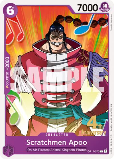 Scratchmen Apoo - The World's Strongest Warriors Release Event Cards One Piece spoiler