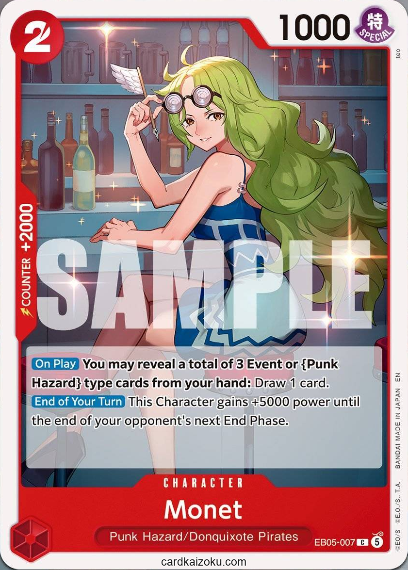 Monet - Extra Booster: One Piece Heroine's Edition Vol. 2 One Piece spoiler