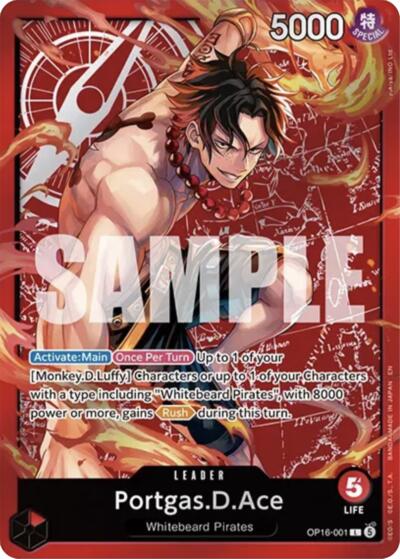 Portgas.D.Ace (Ace Deck) - Set Sail Deck Set One Piece spoiler