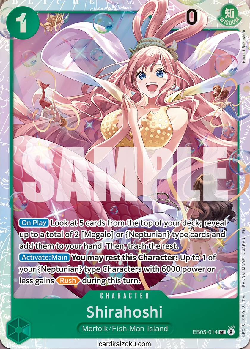 Shirahoshi - Extra Booster: One Piece Heroine's Edition Vol. 2 One Piece spoiler