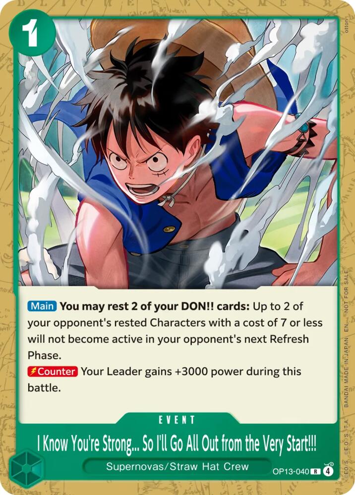 I Know You're Strong... So I'll Go All Out from the Very Start!!! (Tournament Pack 2026 Vol. 4)