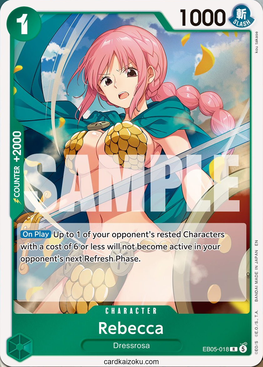 Rebecca - Extra Booster: One Piece Heroine's Edition Vol. 2 One Piece spoiler