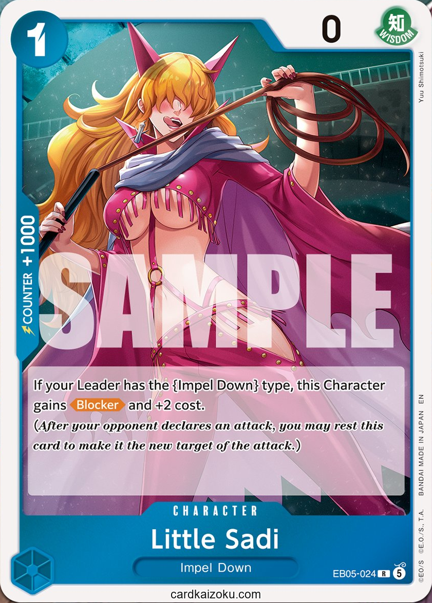 Little Sadi - Extra Booster: One Piece Heroine's Edition Vol. 2 One Piece spoiler